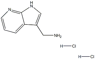 1H-pyrrolo[2,3-b]pyridin-3-ylmethanamine dihydrochloride Structure