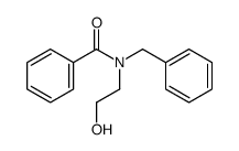 N-benzyl-N-(2-hydroxyethyl)benzamide结构式