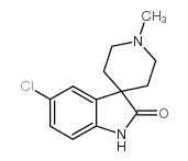 1,2-Dihydro-2-oxo-1'-methylspiro[5-chloro-3H-indole-3,4'-piperidine]结构式