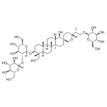 凤仙萜四醇苷B结构式