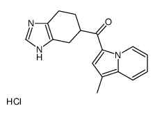 (1-methylindolizin-3-yl)-(4,5,6,7-tetrahydro-3H-benzimidazol-5-yl)methanone,hydrochloride Structure