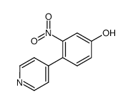 4-(4-hydroxy-2-nitrophenyl)pyridine结构式