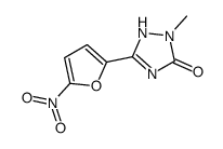 2-Methyl-5-(5-nitro-2-furanyl)-1H-1,2,4-triazol-3(2H)-one结构式