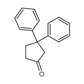 3,3-diphenylcyclopentanone Structure