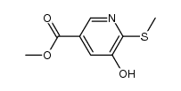 methyl 5-(hydroxy)-6-(methylthio)nicotinate Structure