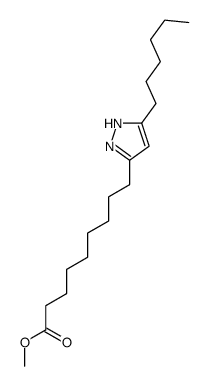methyl 9-(3-hexyl-1H-pyrazol-5-yl)nonanoate结构式