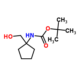 tert-Butyl (1-(hydroxymethyl)cyclopentyl)carbamate structure