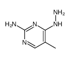 4(1H)-Pyrimidinone, 2-amino-5-methyl-, hydrazone (9CI)结构式