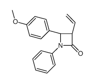 (3S,4R)-3-ethenyl-4-(4-methoxyphenyl)-1-phenylazetidin-2-one Structure