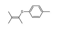 (3-methylbut-2-en-2-yl)(p-tolyl)sulfane结构式