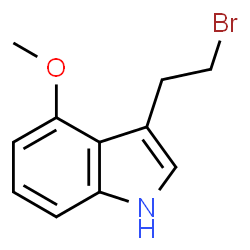 1H-INDOLE,3-(2-BROMOETHYL)-4-METHOXY- structure