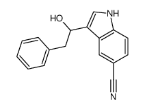 3-(1-hydroxy-2-phenylethyl)-1H-indole-5-carbonitrile Structure