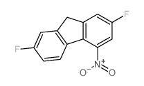 9H-Fluorene,2,7-difluoro-4-nitro- Structure