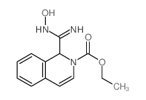 ethyl 1-(N-hydroxycarbamimidoyl)-1H-isoquinoline-2-carboxylate结构式