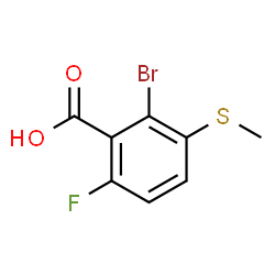 2-Bromo-6-fluoro-3-(methylsulfanyl)benzoic acid picture