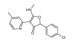 3(2H)-Furanone,2-(4-chlorophenyl)-5-(methylamino)-4-(4-methyl-2-pyridinyl)- picture