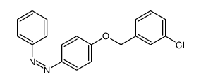 [4-[(3-chlorophenyl)methoxy]phenyl]-phenyldiazene结构式