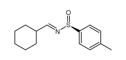 (S,E)-N-(cyclohexylmethylene)-4-methylbenzenesulfinamide结构式