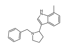 3-(1-benzylpyrrolidin-2-yl)-7-methyl-1H-indole结构式