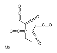 2-[1,4-dioxobuta-1,3-dien-2-yl-ethyl-(oxomethylidene)-λ5-phosphanyl]buta-1,3-diene-1,4-dione,molybdenum结构式