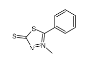 1,3,4-Thiadiazolium, 4,5-dihydro-3-methyl-2-phenyl-5-thioxo-, hydroxide, inner salt Structure