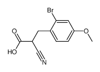 3-(2-BROMO-4-METHOXYPHENYL)-2-CYANOPROPANOIC ACID Structure