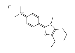 4-(5-ethyl-3-methyl-4-propyl-1,3-thiazol-3-ium-2-yl)-N,N-dimethylaniline,iodide结构式
