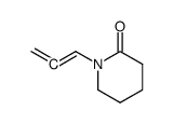 2-Piperidinone,1-(1,2-propadienyl)-(9CI) Structure