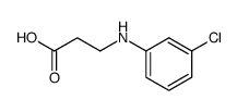 B-ALANINE, N-(3-CHLOROPHENYL)-结构式