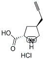 (R)-GAMMA-PROPYNYL-L-PROLINE-HCL结构式