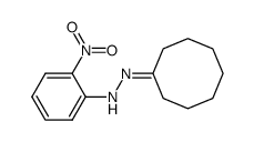 cyclooctanone 2-nitrophenyl hydrazone结构式