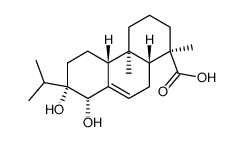 13β,14β-dihydroxyabiet-7-en-18-oic acid Structure