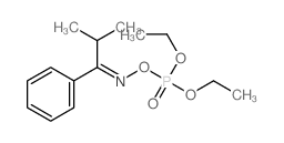 1-Propanone,2-methyl-1-phenyl-, O-(diethoxyphosphinyl)oxime (9CI)结构式