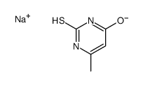 2,3-dihydro-6-methyl-2-thioxopyrimidin-4(1H)-one, monosodium salt picture