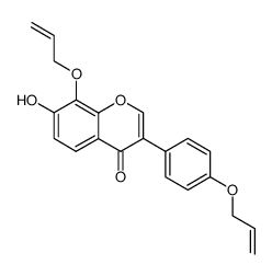 4',8-diallyloxy-7-hydroxyisoflavone结构式