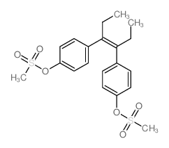 4,4'-Stilbenediol, a,a'-diethyl-, dimethanesulfonate, (E)- (8CI)结构式