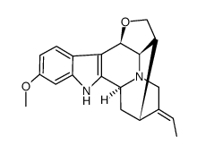 (16S)-6β,17-Epoxy-11-methoxysarpagane结构式