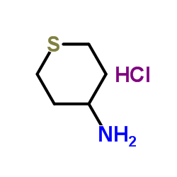 tetrahydro-2H-thiopyran-4-amine hydrochloride Structure
