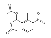 2-methyl-3-nitrobenzol-1-methandiol diacetate结构式