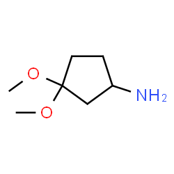 Cyclopentanamine, 3,3-dimethoxy- (9CI)结构式