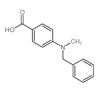 Benzoic acid,4-[methyl(phenylmethyl)amino]- Structure