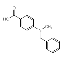 Benzoic acid,4-[methyl(phenylmethyl)amino]- structure