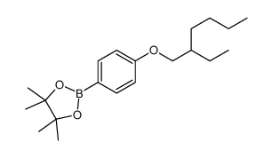 2-[4-(2-ethylhexoxy)phenyl]-4,4,5,5-tetramethyl-1,3,2-dioxaborolane结构式