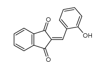 2-(2-hydroxybenzylidene)indan-1,3-dione Structure