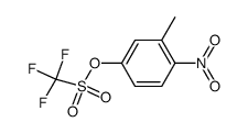 Trifluoro-methanesulfonic acid 3-methyl-4-nitro-phenyl ester结构式