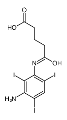 5-(3-amino-2,4,6-triiodoanilino)-5-oxopentanoic acid结构式