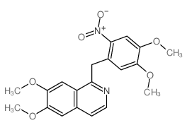 Isoquinoline,1-[(4,5-dimethoxy-2-nitrophenyl)methyl]-6,7-dimethoxy-结构式