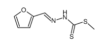 furfurylidene-hydrazinecarbodithioic acid methyl ester Structure