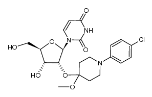 2'-O-[1-(4-Chlorophenyl)-4-methoxypiperidin-4-yl]uridine结构式