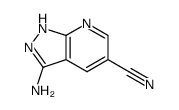 1H-Pyrazolo[3,4-b]pyridine-5-carbonitrile,3-amino- Structure